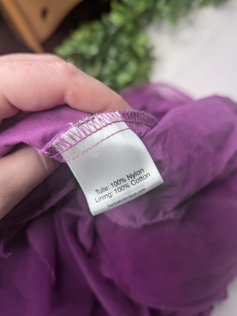 Hanna Andersson Purple yude Tutu Skirt Size 5 Or 110cm